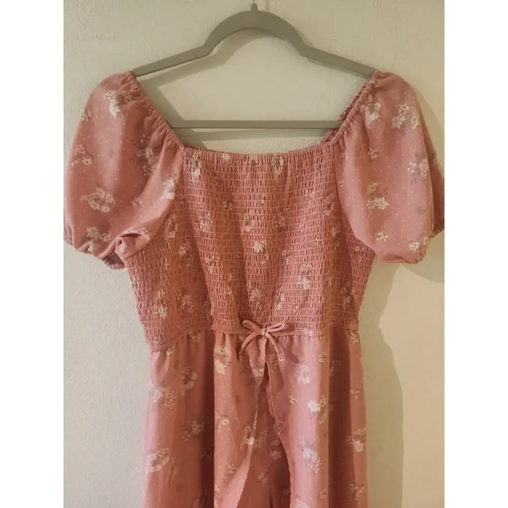 Wonder Nation Dress Girls XXL 18 Pink Multicolor Paisley Dress Skort Shorts